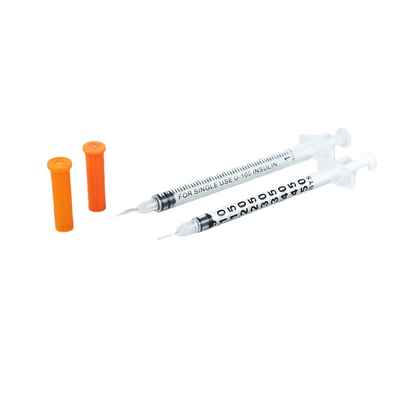 L'iso del CE ha certificato la siringa eliminabile sterile medica dell'insulina della siringa 0.3ml 0.5ml 1ml